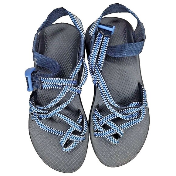 Chaco Shoes - Chaco Z Eddy X2 Columns Eclipse Womens Strappy Sandals Blue and Black Size 6 EUC